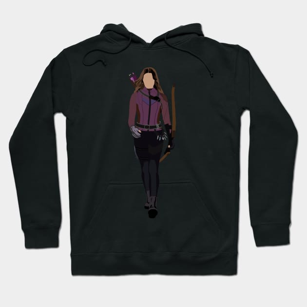 Purple arrow girl Hoodie by basicallyamess